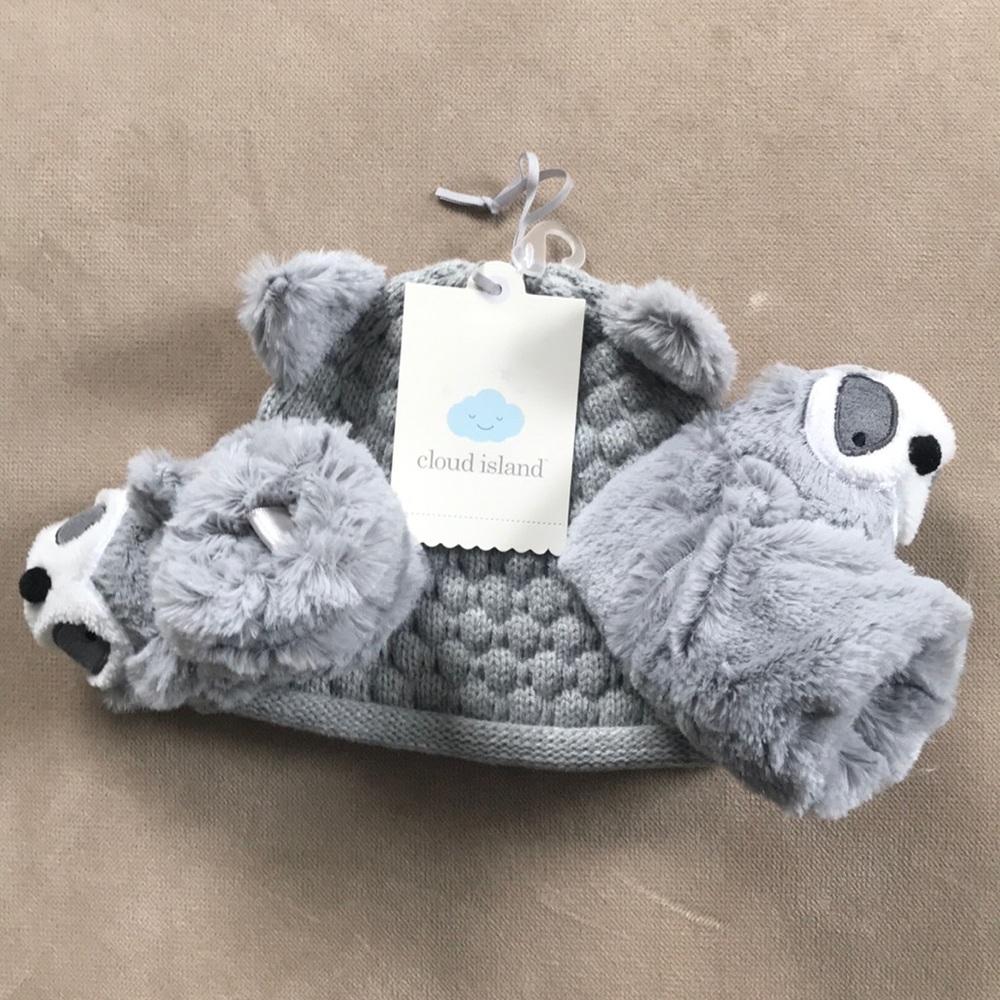 Hat and booties bundle.